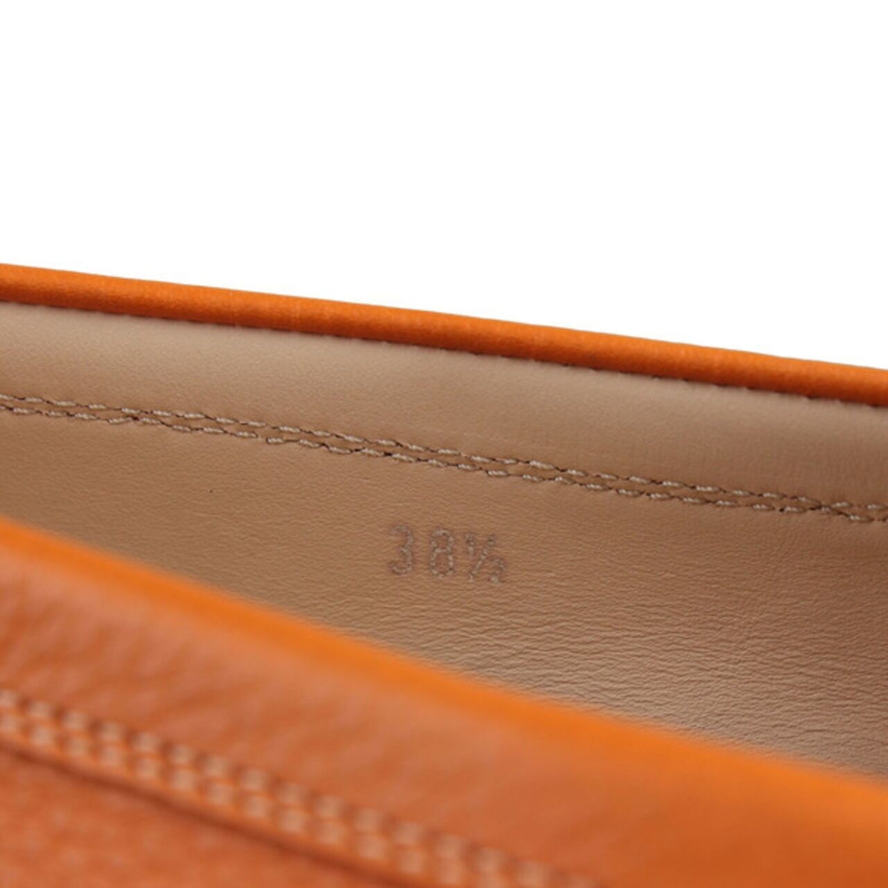 Tod's Gommino Driving Shoes in Orange Flats