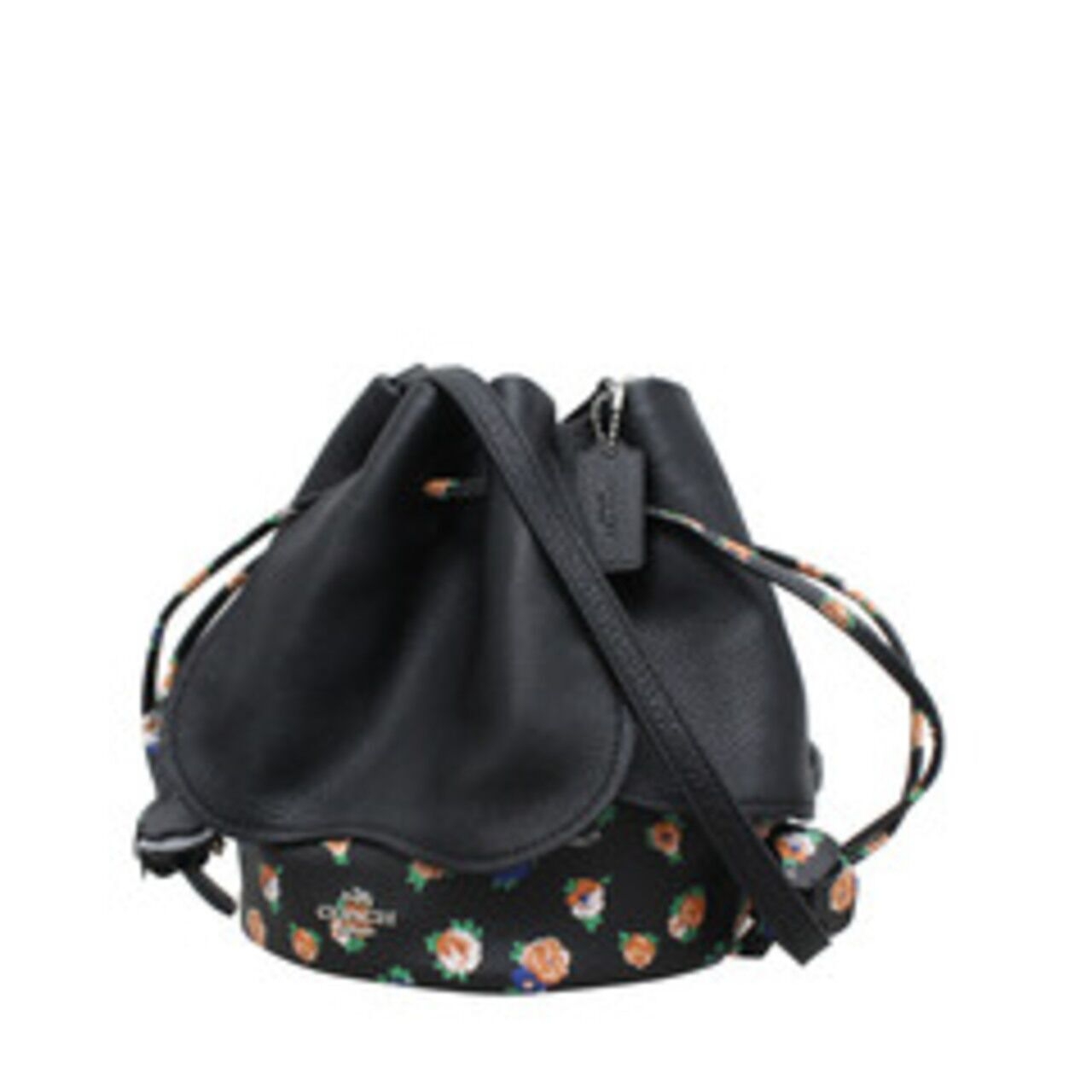 Coach Floral Mix Printed Leather Petal Sling Bag