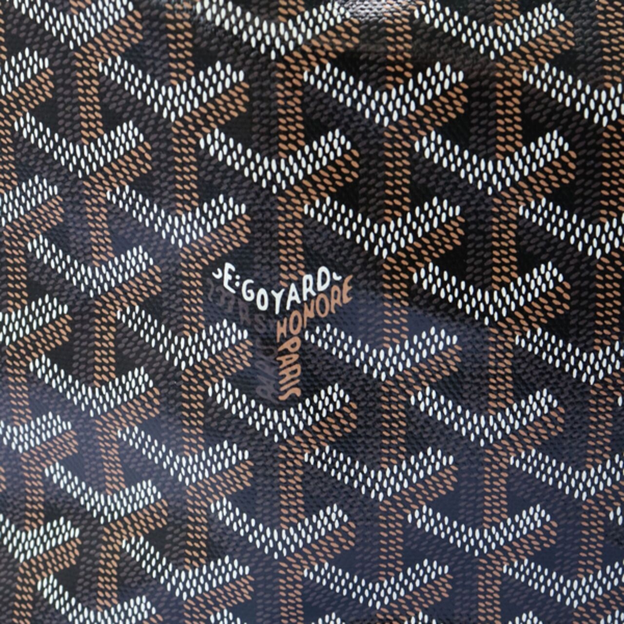 Goyard ST Louis PM Chevron Bag In Black #4