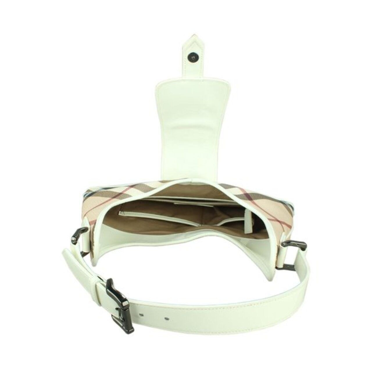 Burberry Nova Check White/Beige PVC and Brooke