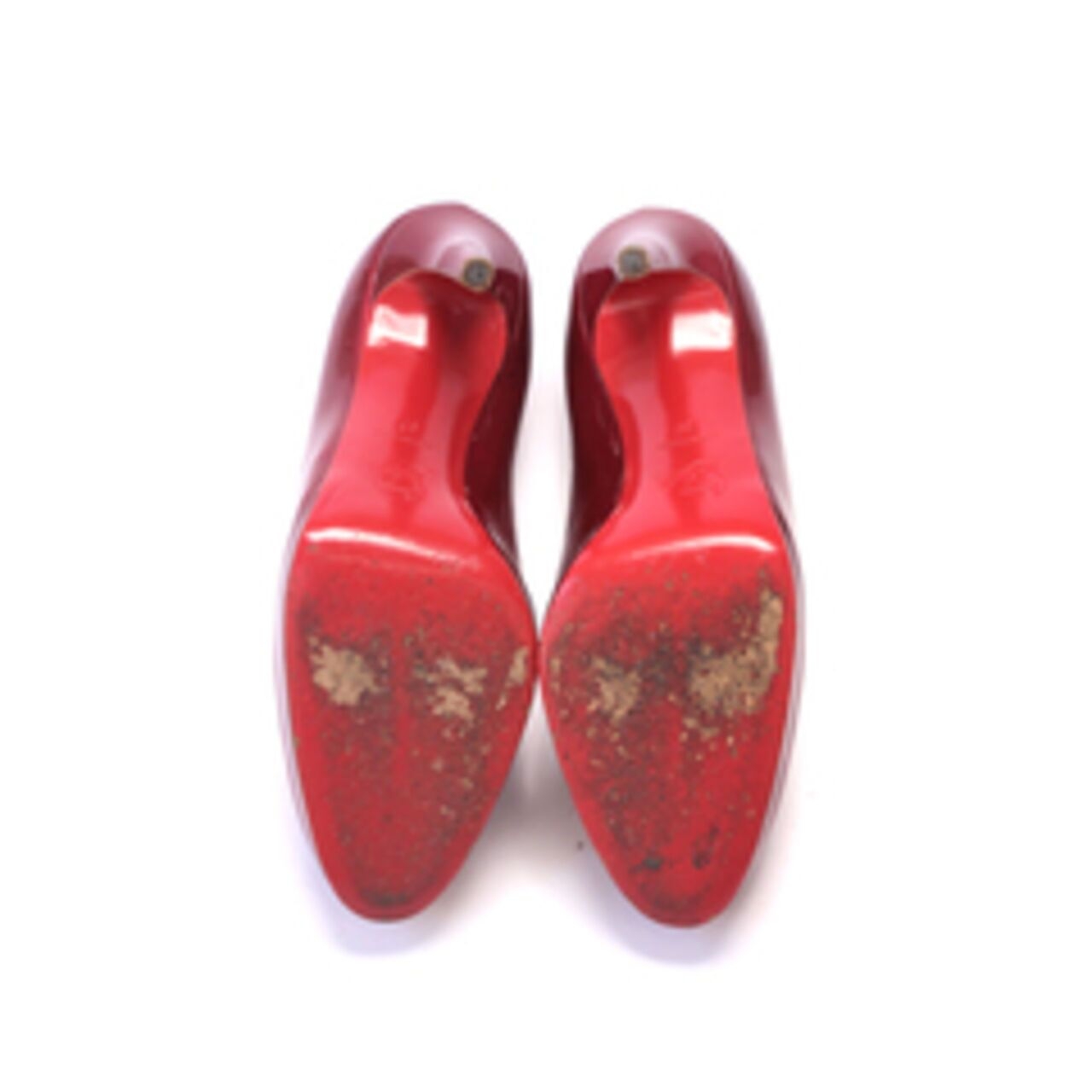 Christian Louboutin Closed Toe Pumps Heels In Red Wine Heels
