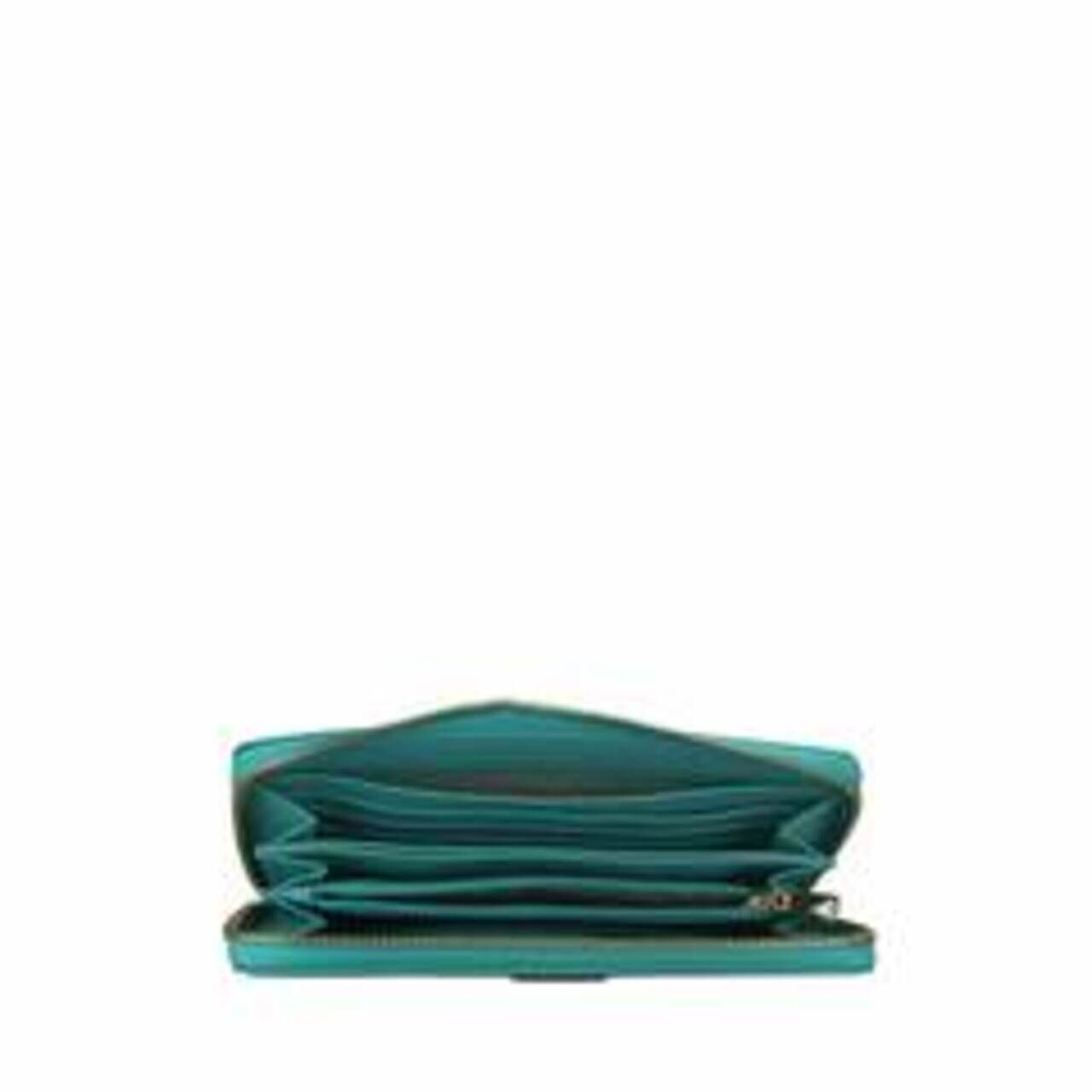 Furla Long Wallet With Zip in Blue