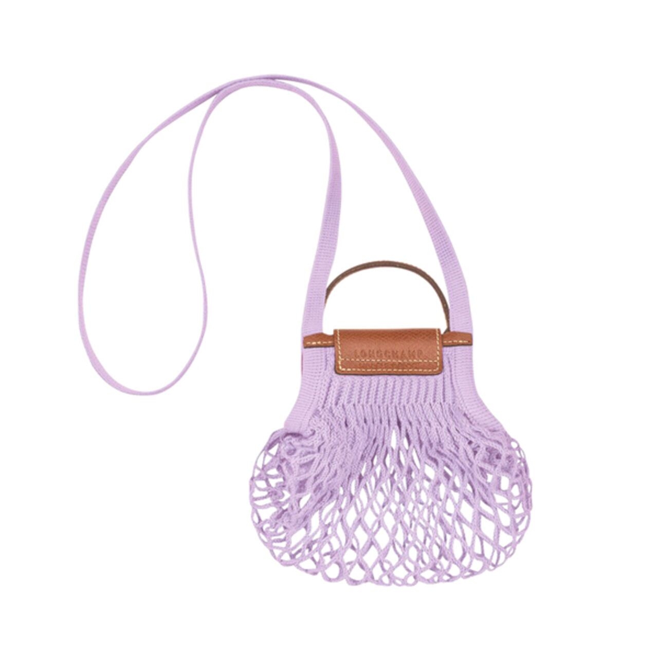 Longchamp Le Pliage Filet Top Handle Bag Size XS In Violet