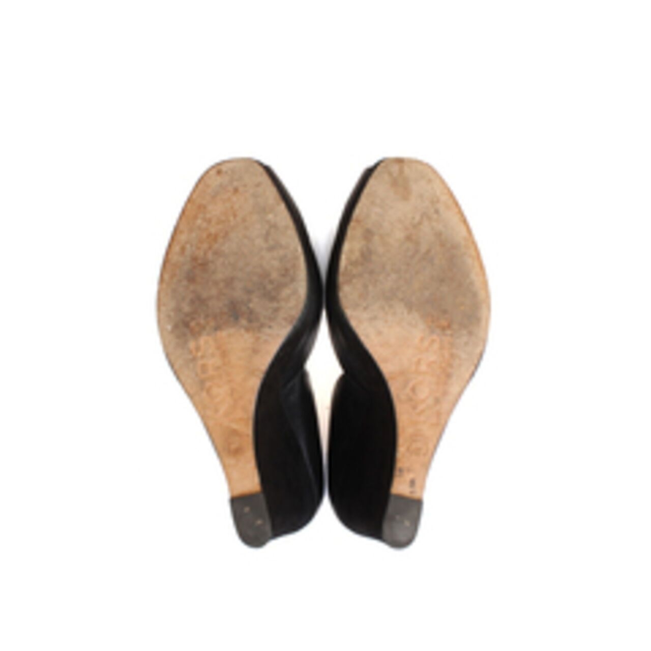Michael Kors Peep Toe Wedges Latvia Suede Leather Black Wedges