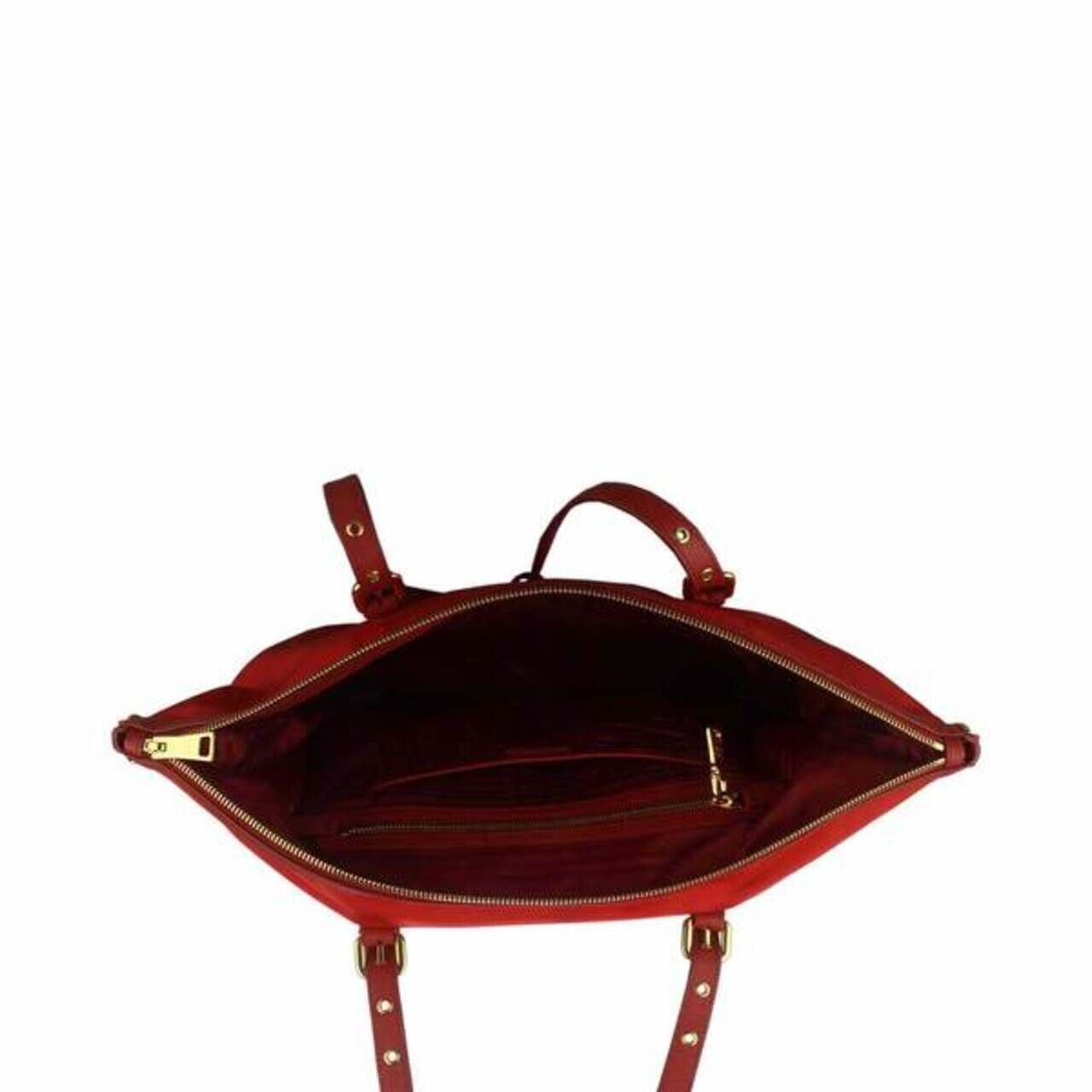 Prada Tessuto Nylon Tote in Red