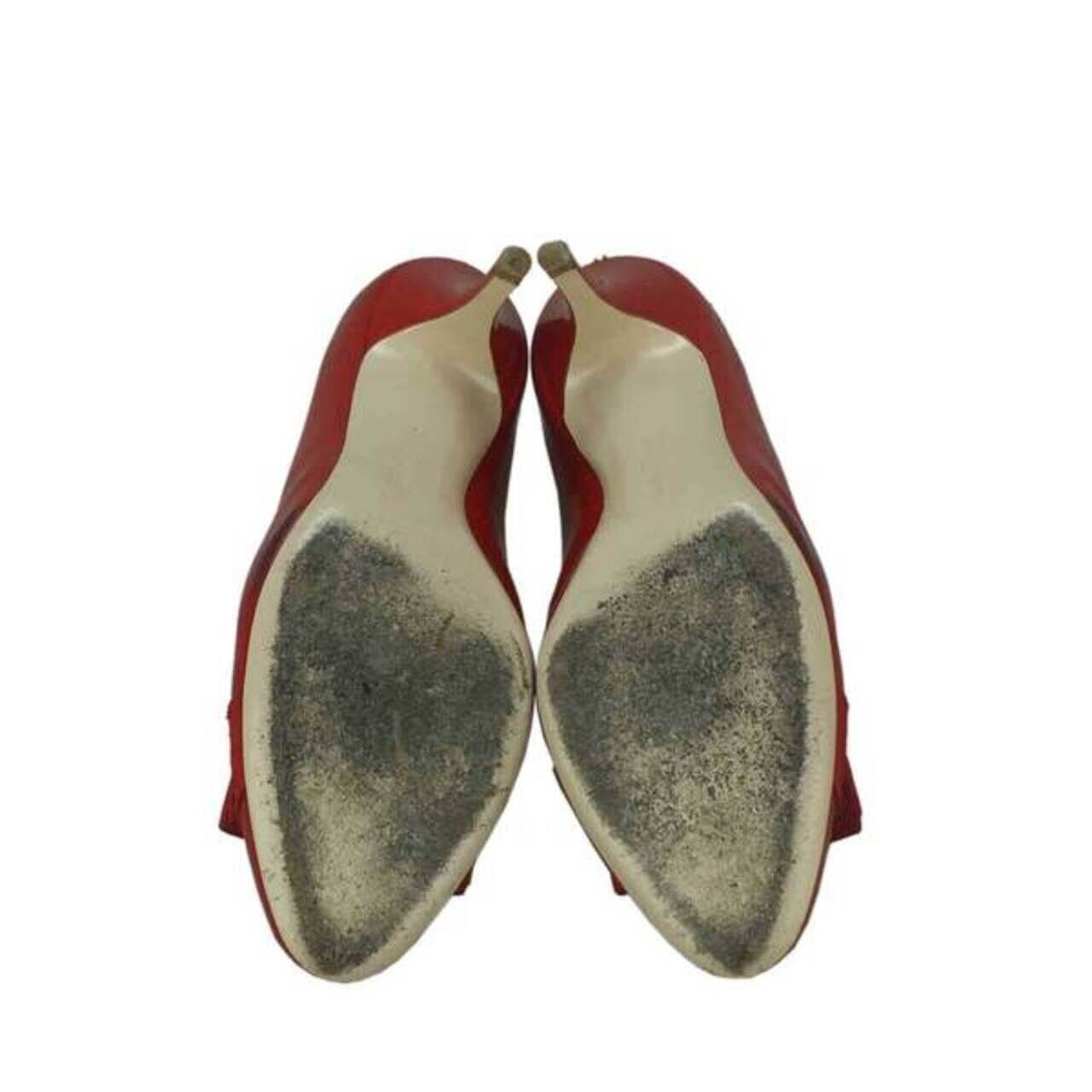Salvatore Ferragamo Carla 70 Bow Kitten Red