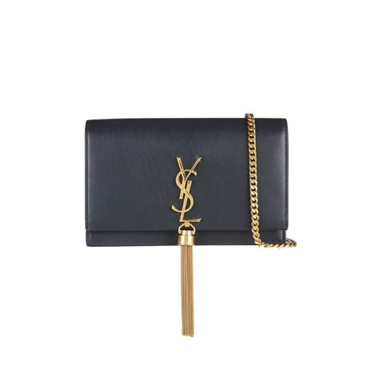 Saint Laurent YSL Kate WOC with Tassel in Dark Grey