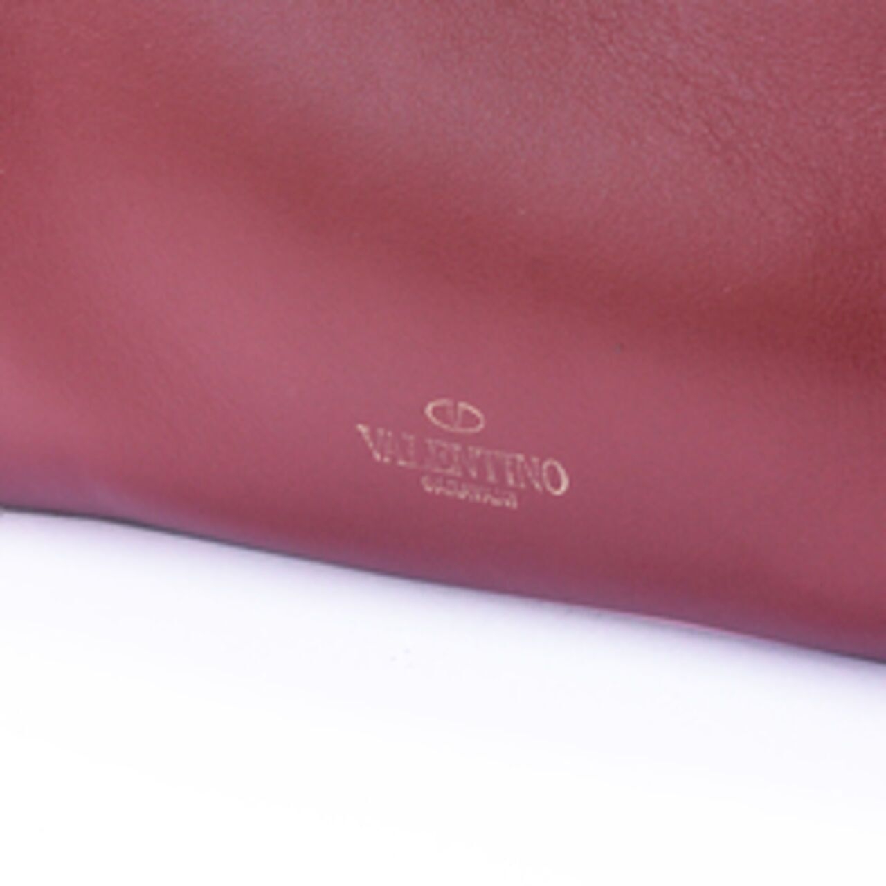 Valentino Red Leather Rockstud Small Double Handle Handbag