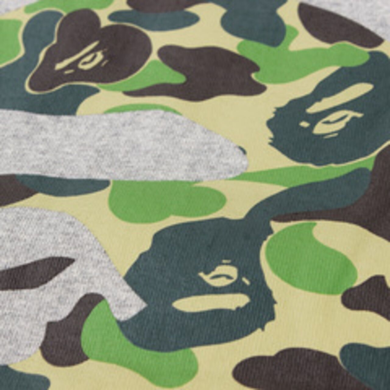 A Bathing Ape 1st Camo Big Ape Head Tee in Grey T-Shirt