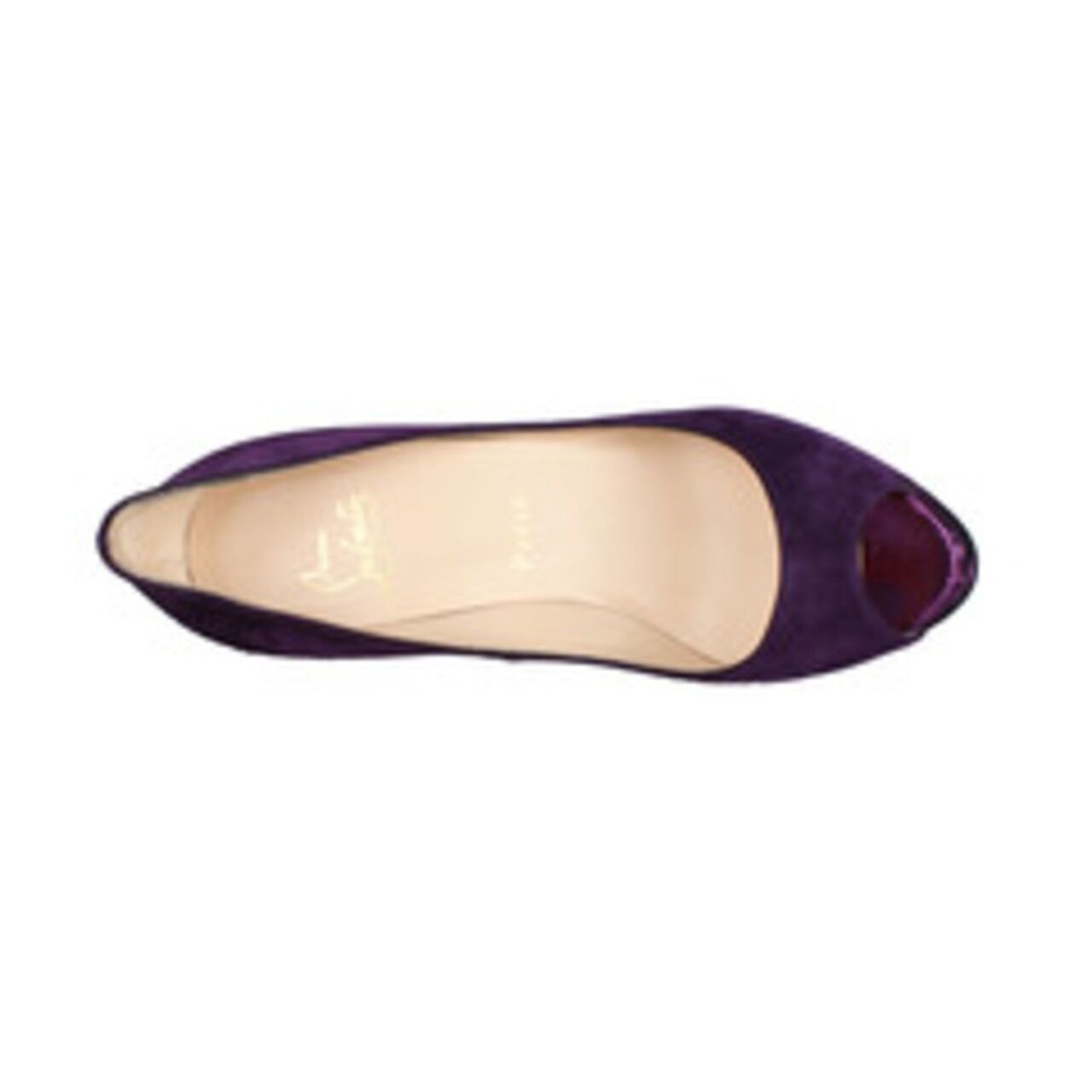 Christian Louboutin Yolanda 120mm Purple Suede Pumps Heels