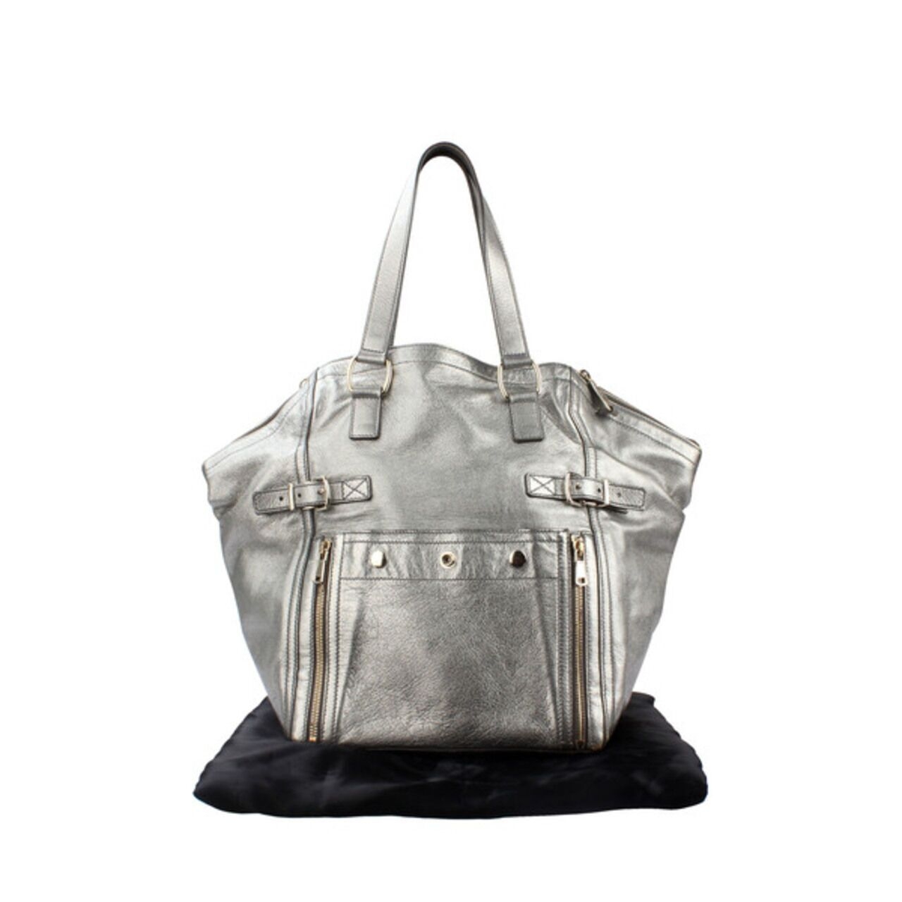 Saint Laurent Yves Metallic Downtown Bag