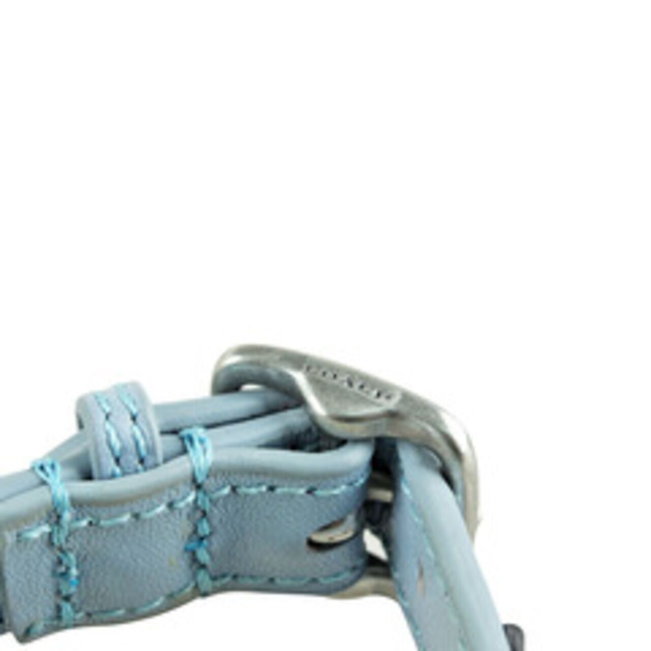 Coach Ranch Floral Flower Leather Buckle Bracelet