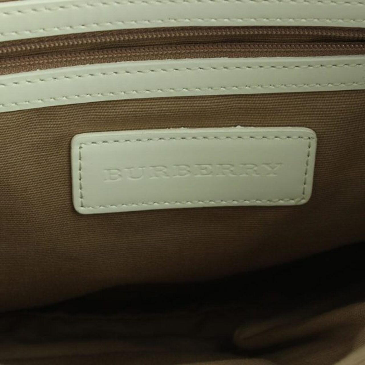 Burberry Nova Check White/Beige PVC and Brooke
