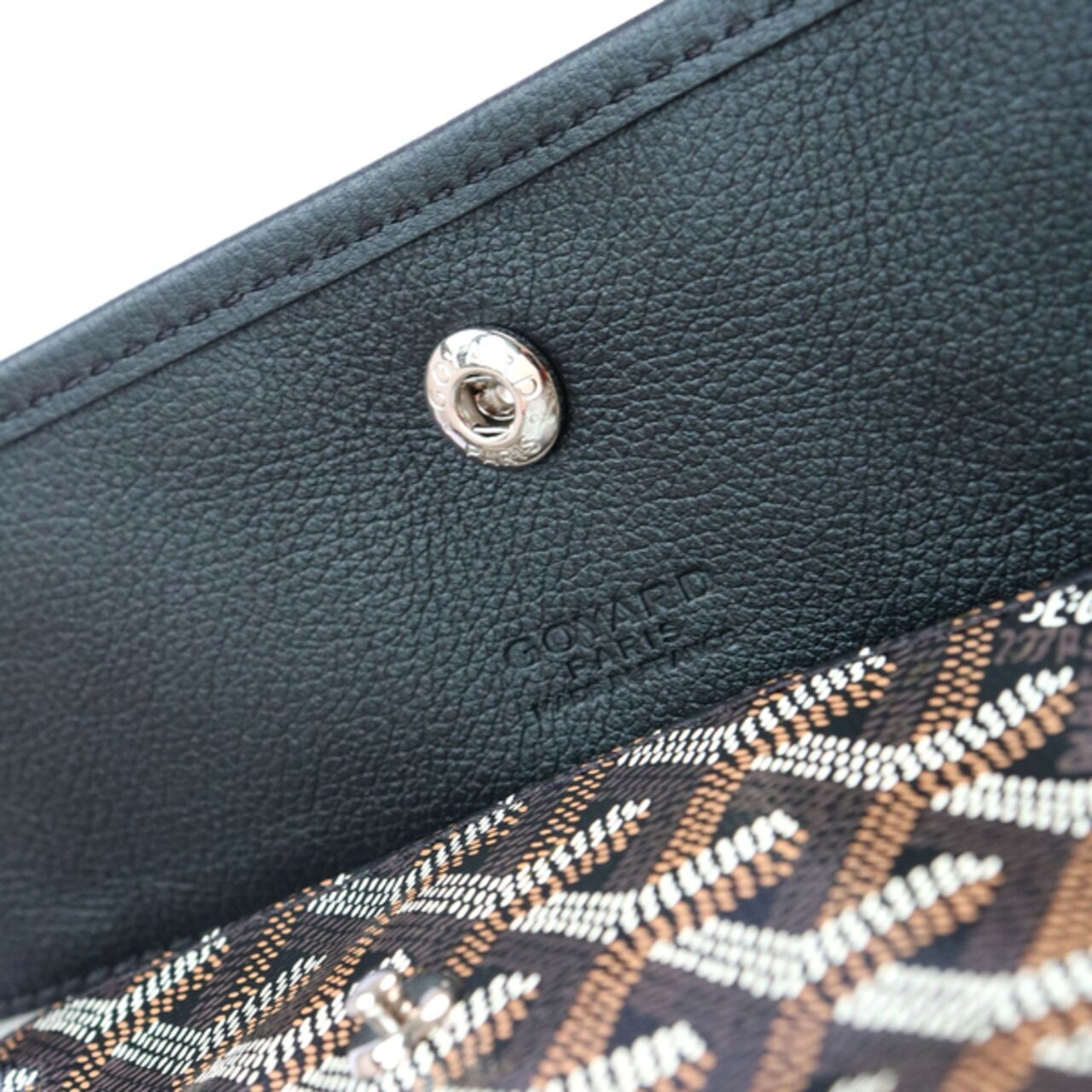 Goyard ST Louis PM Chevron Bag In Black #4