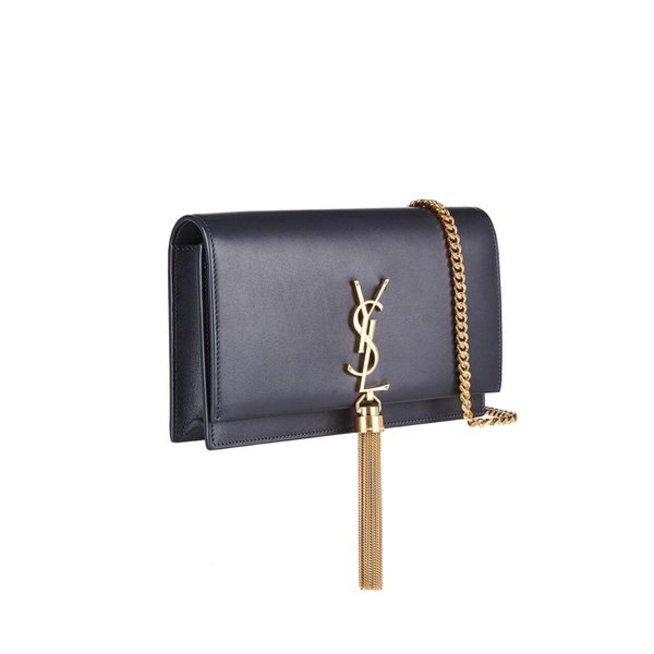 Saint Laurent YSL Kate WOC with Tassel in Dark Grey