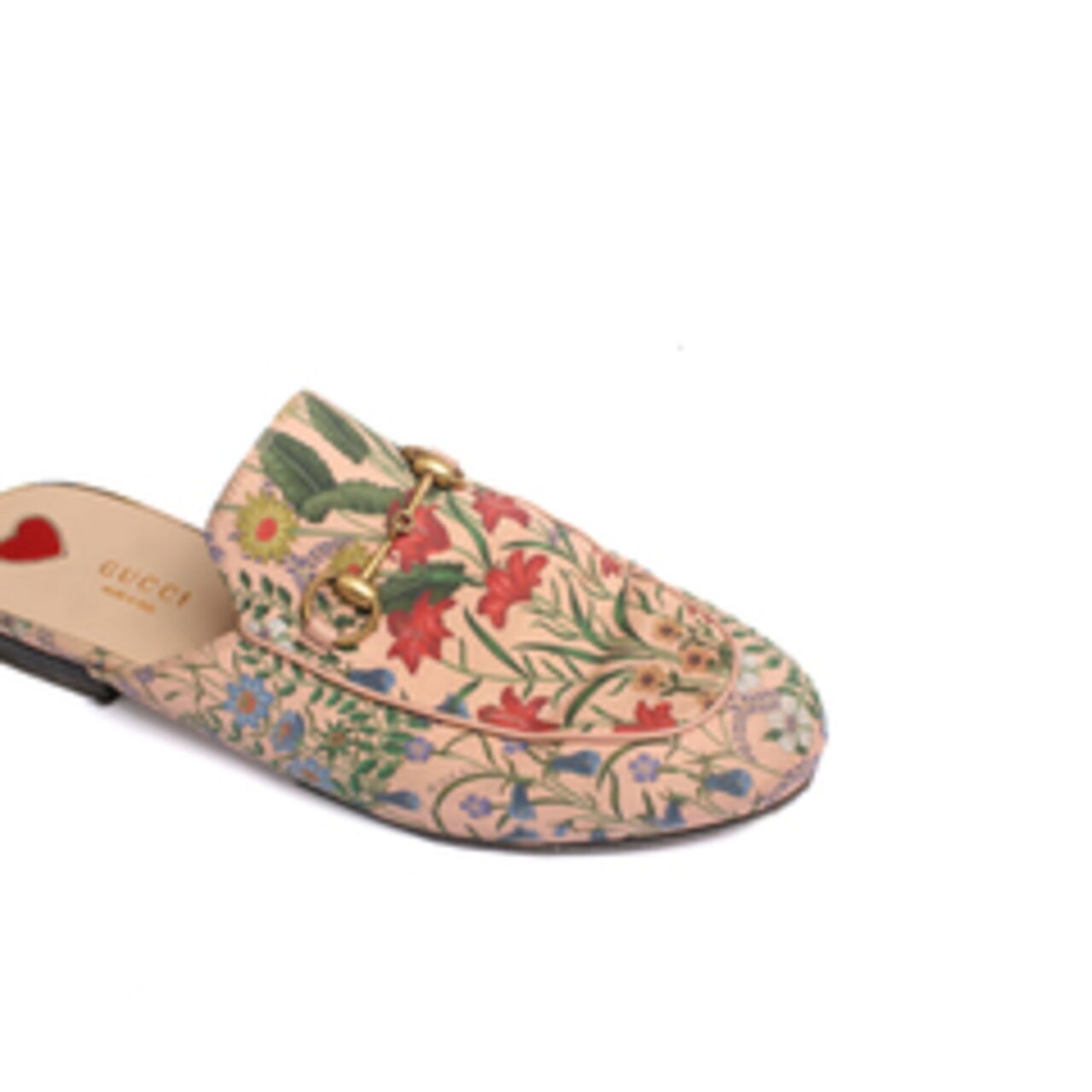 Gucci Flora Horsebit Mule Pink Sandals