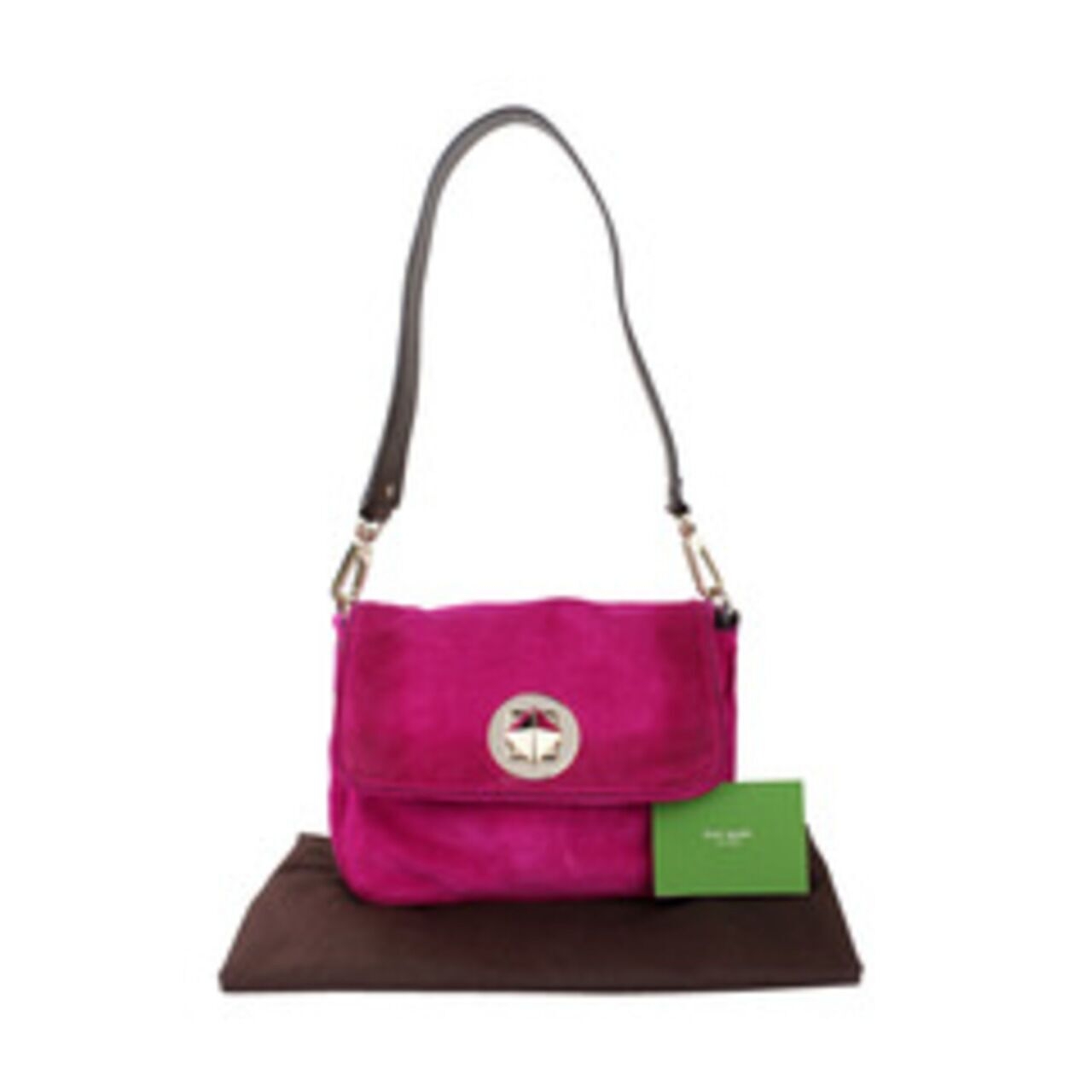 Kate Spade Pink Small Suede Shoulder Bag