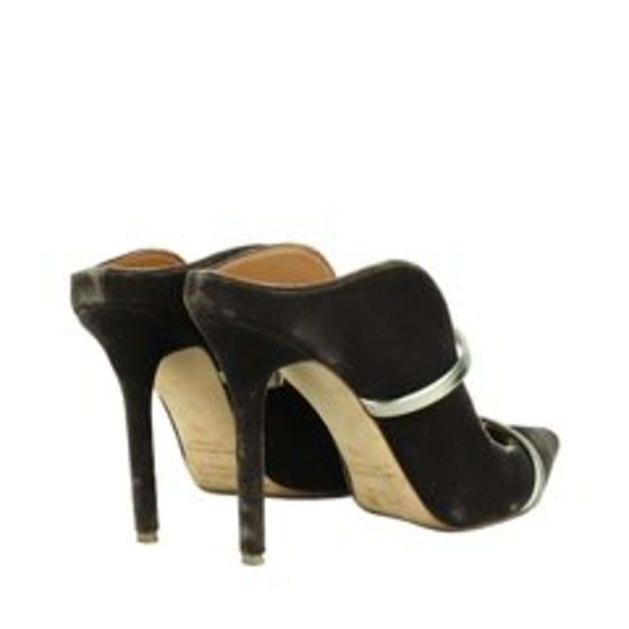 Malone Soulier Maureen Mules In Velvet Heels