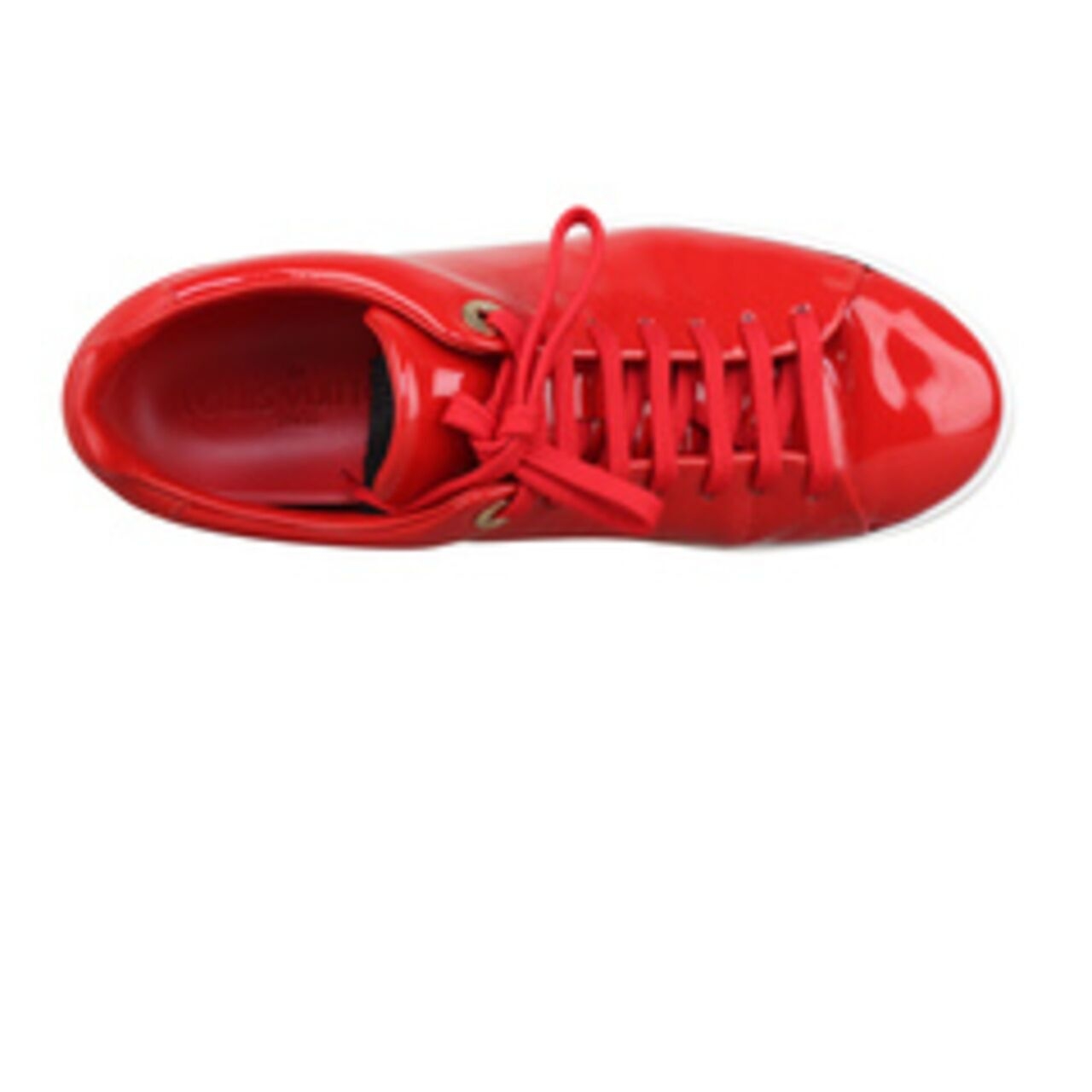 Louis Vuitton Red Patent Calfskin Frontrow Sneakers