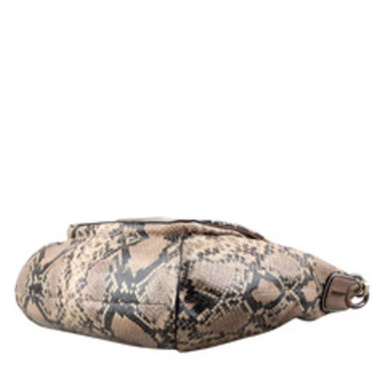 Coach Kristin Leather Embossed Python Round Satchel
