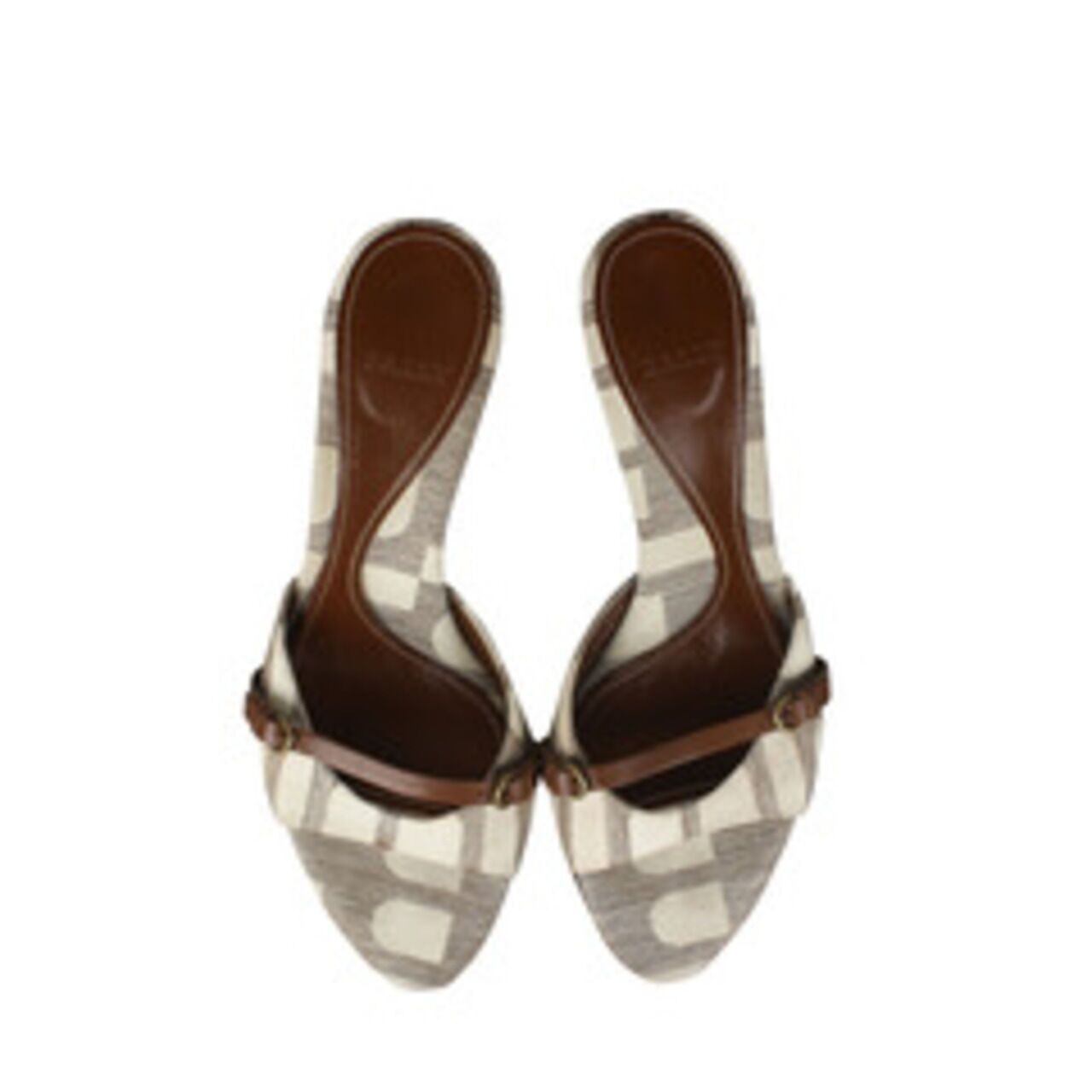 Bally Ranea Talc Mix Cotton Heels
