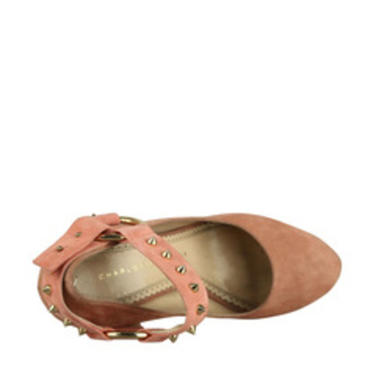 Charlotte Olympia Detachable Ankle Pump Suede Heels
