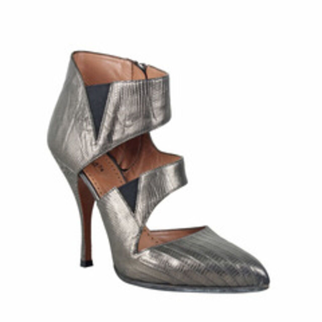 Alaia Metallic Metal Leather Stille Heels