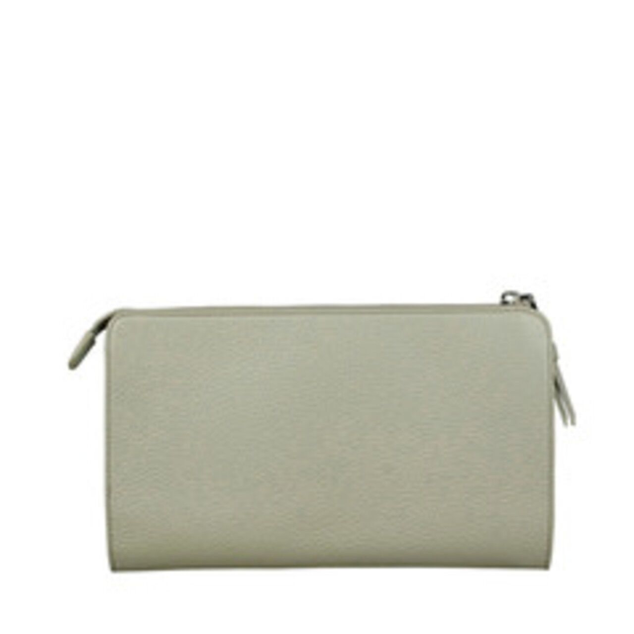Tory Burch Gray Brody Pebbled Leather Wallet Sling Bag