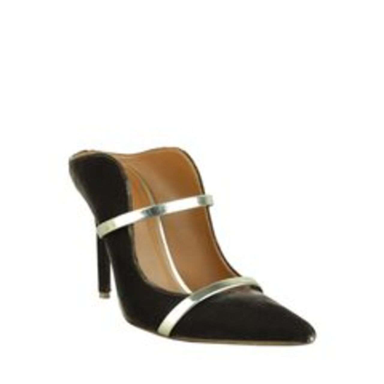 Malone Soulier Maureen Mules In Velvet Heels