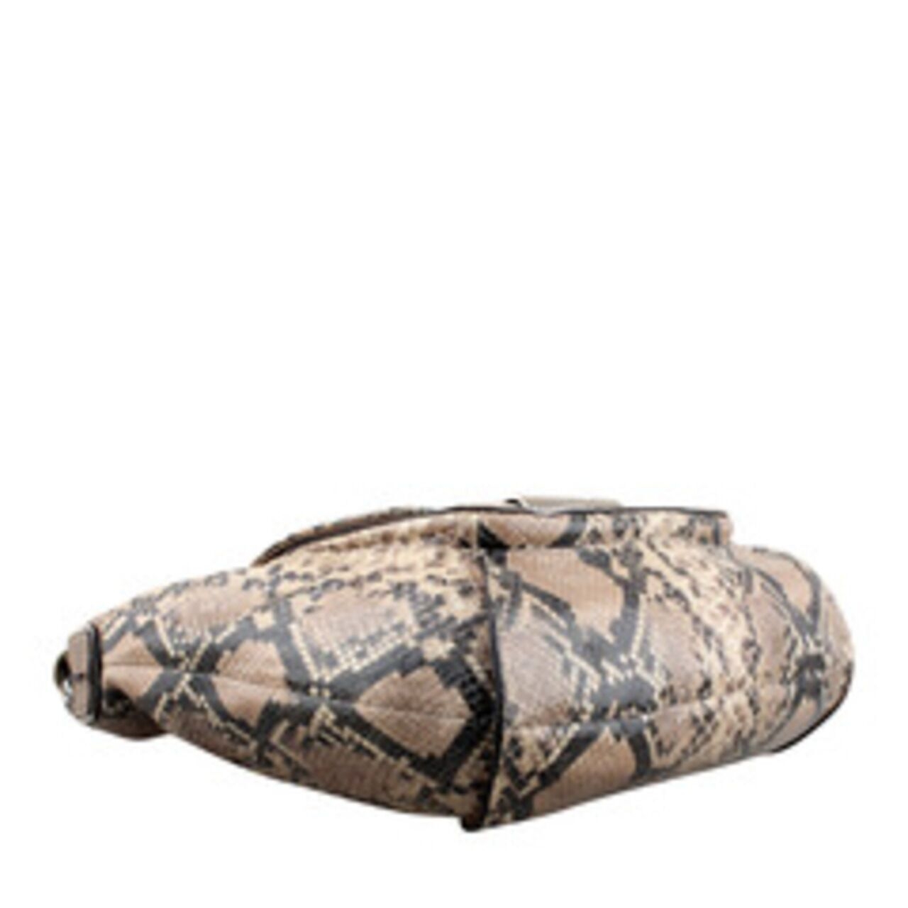 Coach Kristin Leather Embossed Python Round Satchel