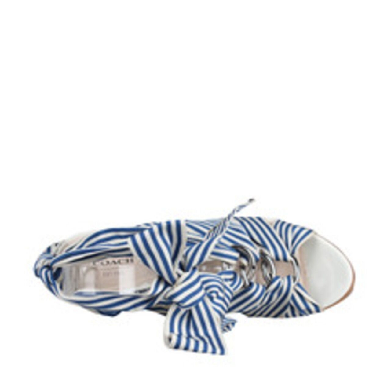 Coach Canvas Wood Sol Heels