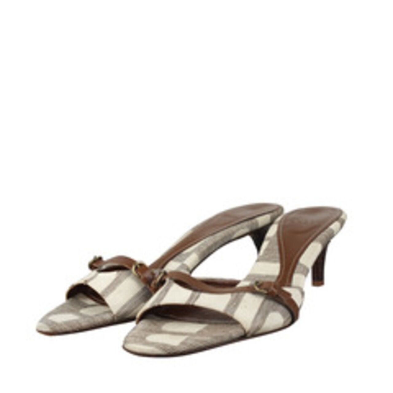 Bally Ranea Talc Mix Cotton Heels