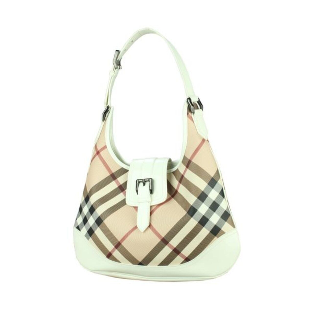 Burberry Nova Check White/Beige PVC and Brooke