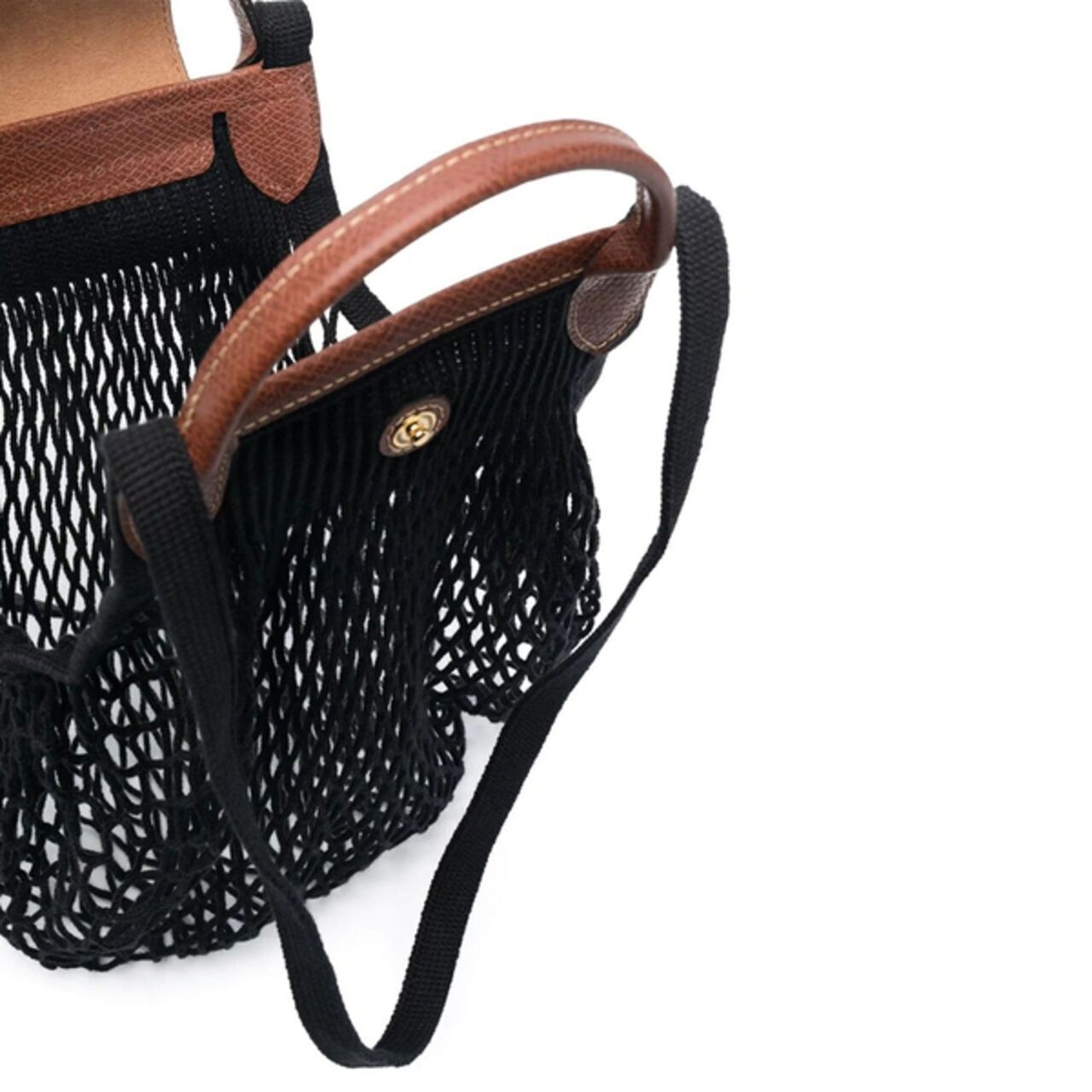 Longchamp Le Pliage Filet Top Handle Bag Black