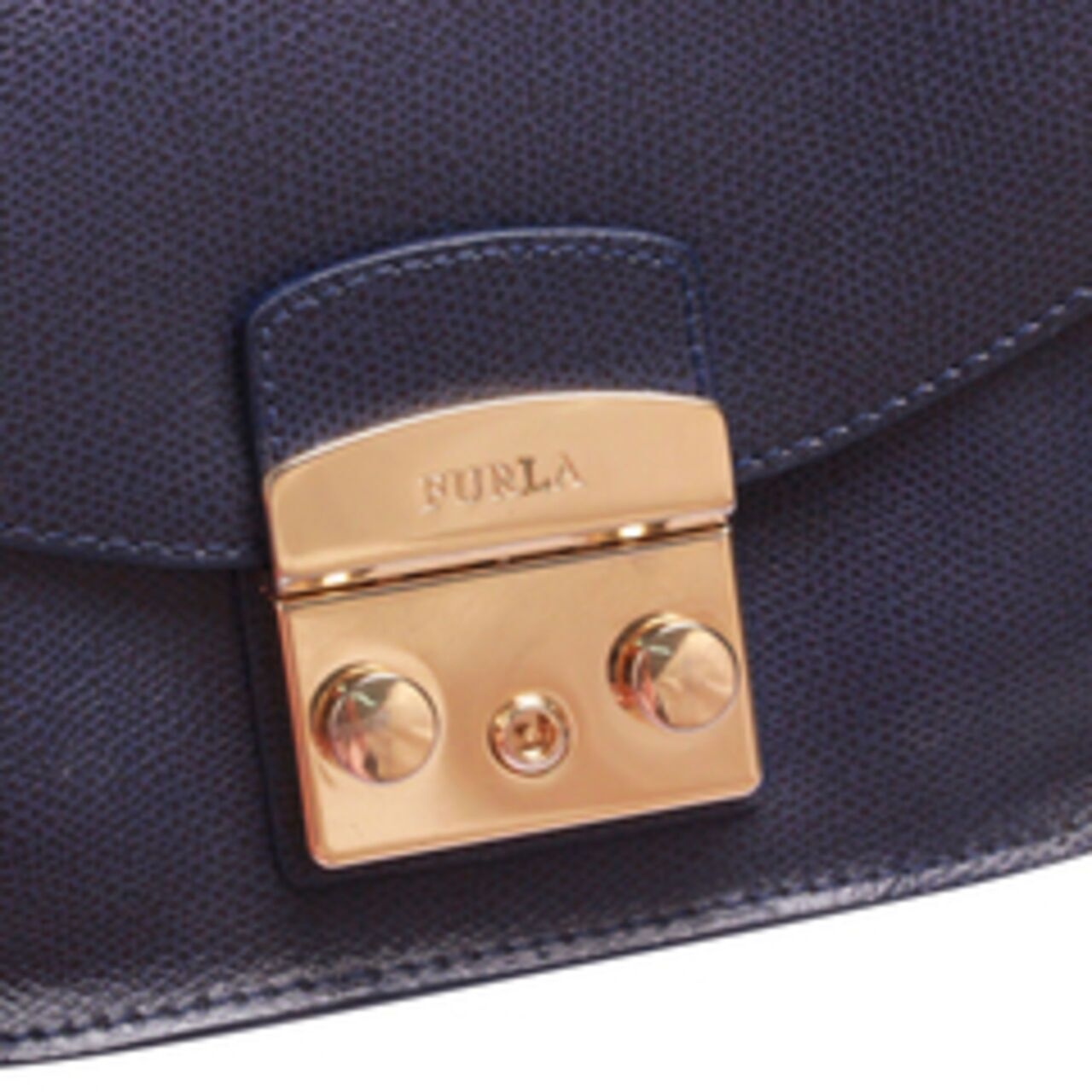 Furla Mini Metropolis Pochette Dark Blue Sling Bag
