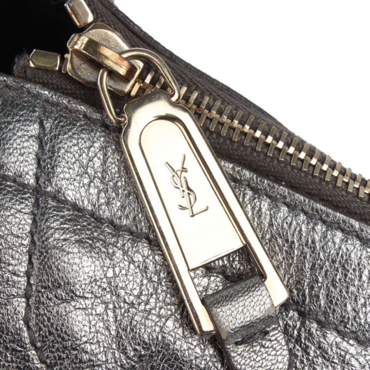 Saint Laurent Yves Metallic Downtown Bag