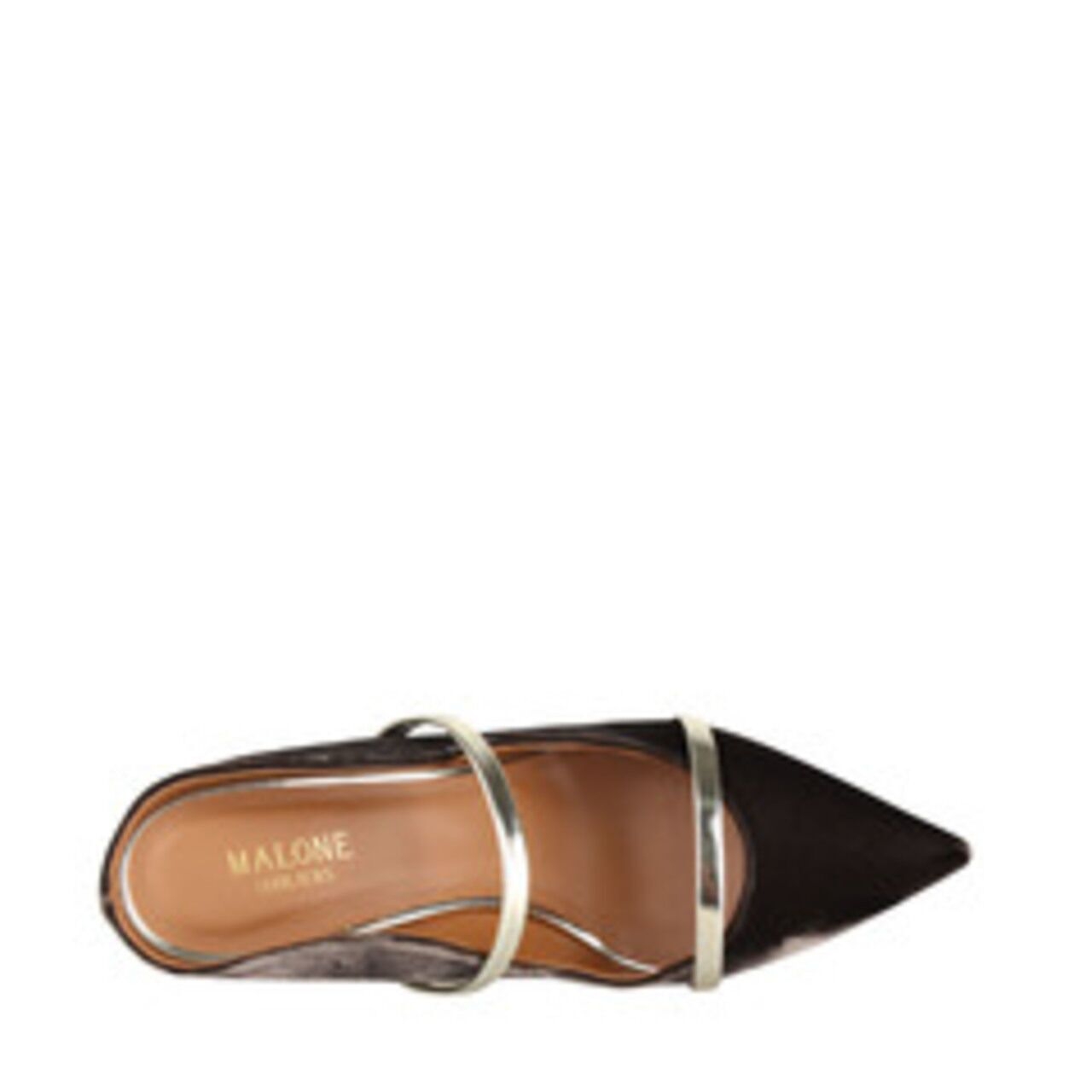 Malone Soulier Maureen Mules In Velvet Heels