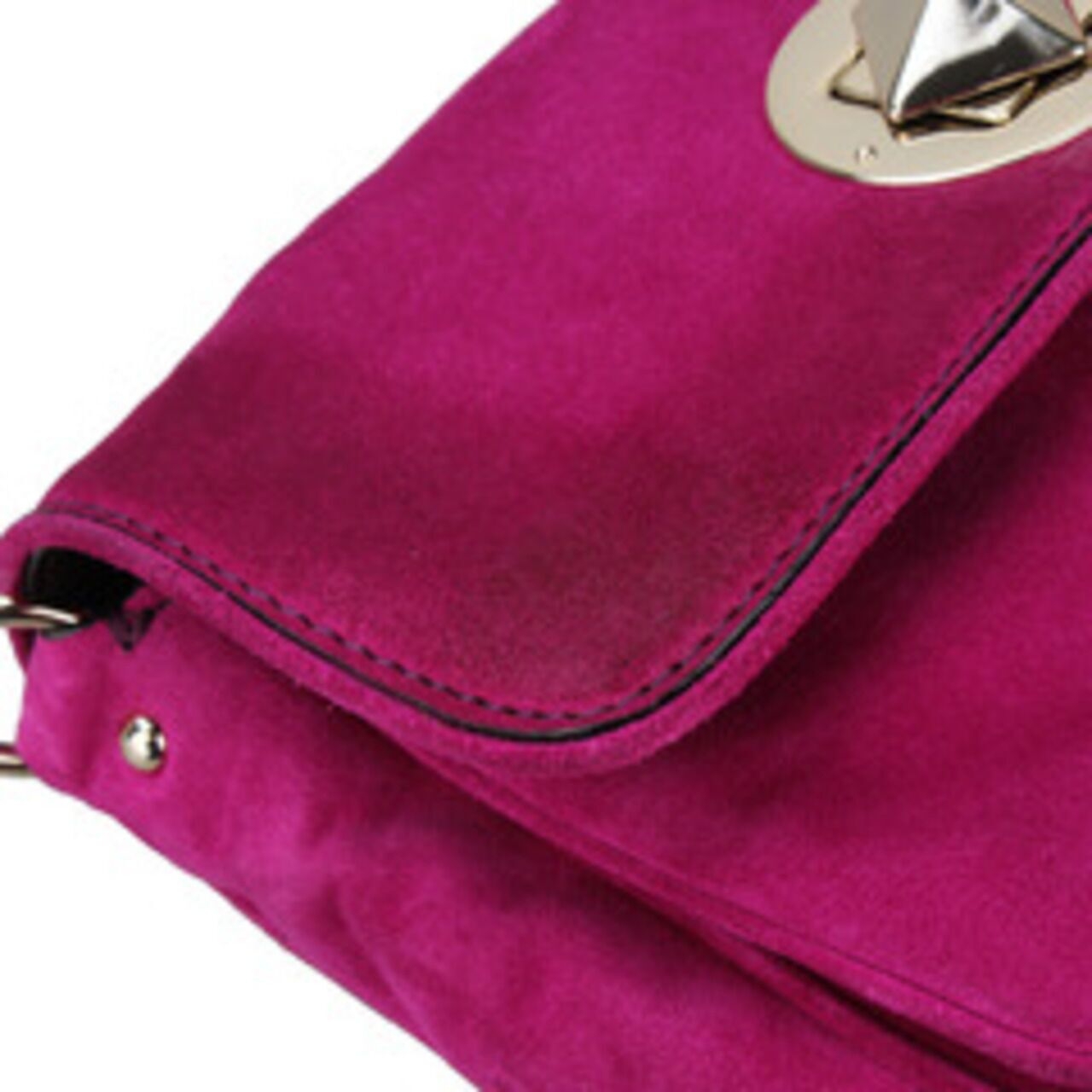 Kate Spade Pink Small Suede Shoulder Bag