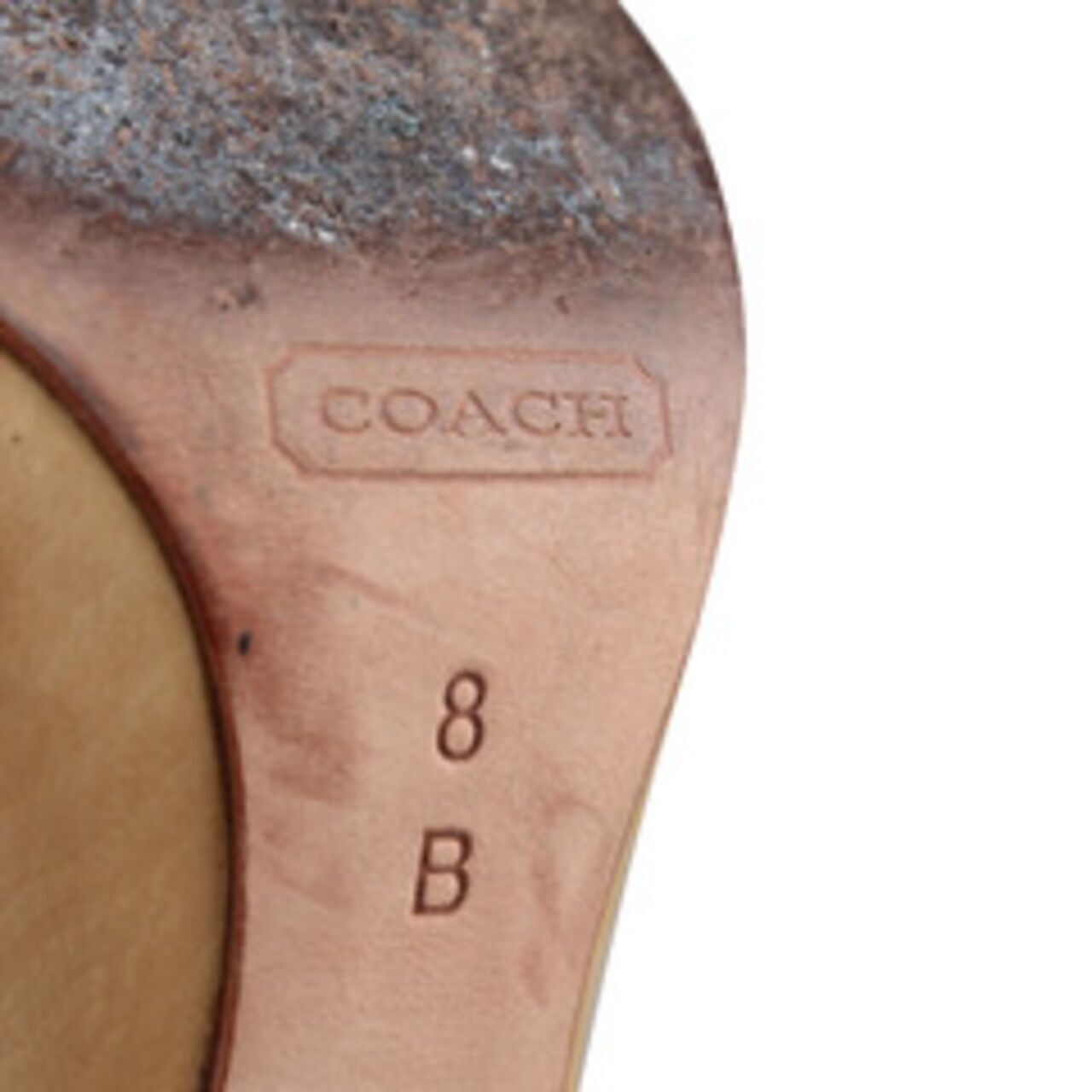Coach Canvas Wood Sol Heels