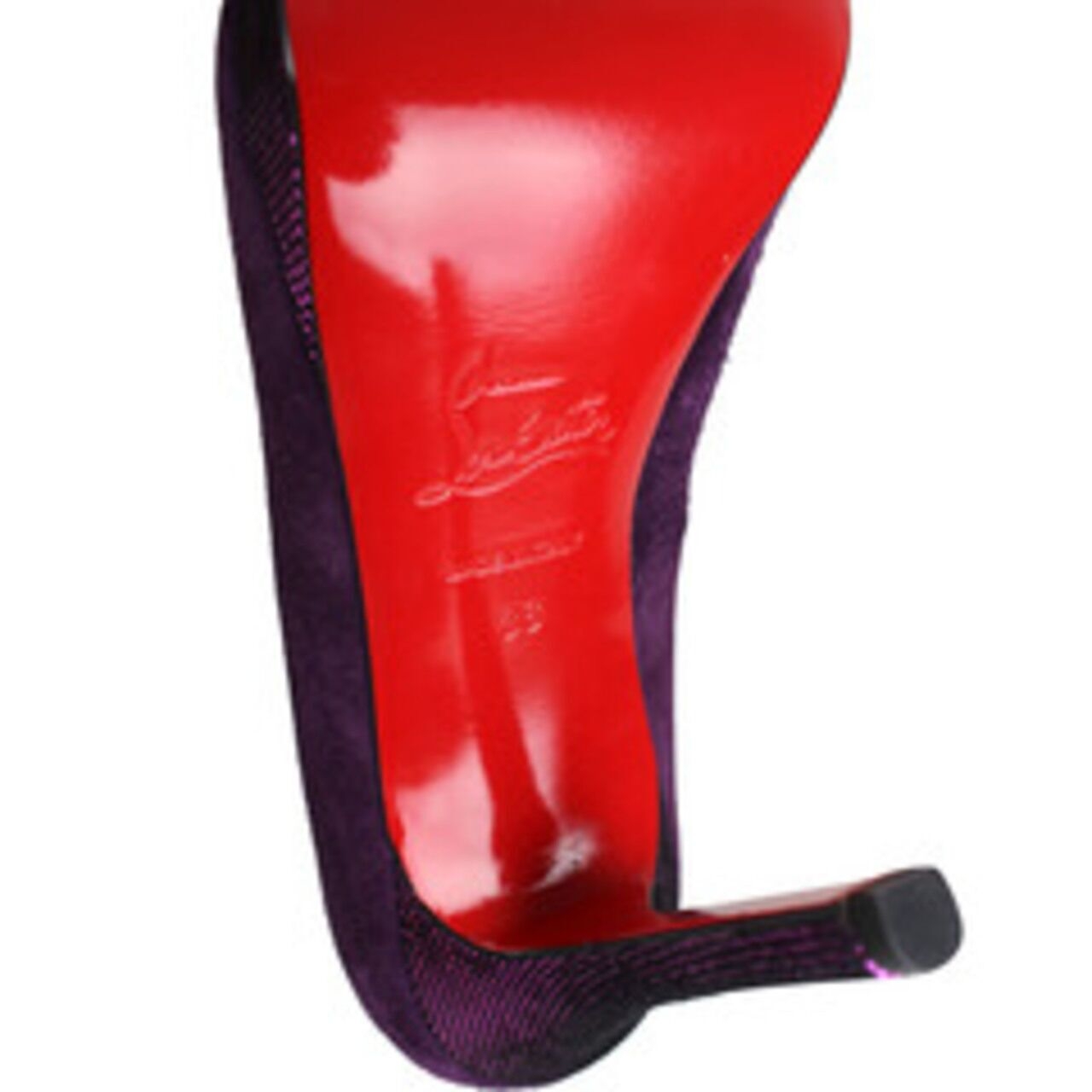 Christian Louboutin Yolanda 120mm Purple Suede Pumps Heels