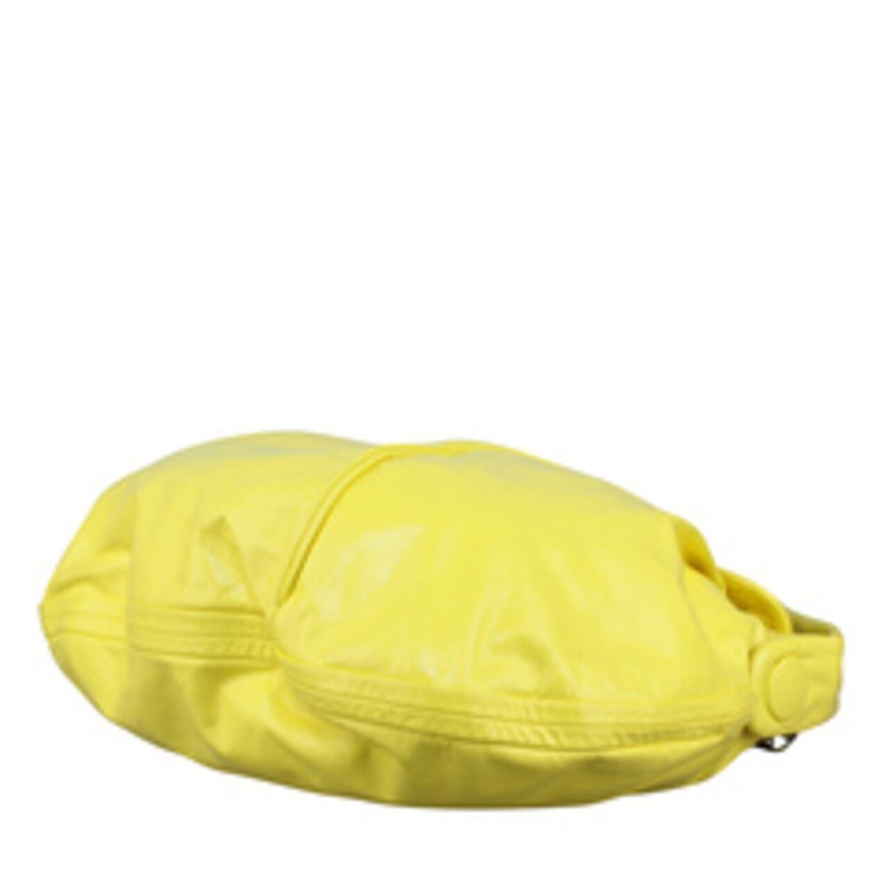 Marc by Marc Jacob Posh Turnlock Hobo Crinkled Patent Yellow Leather Shoulder Bag