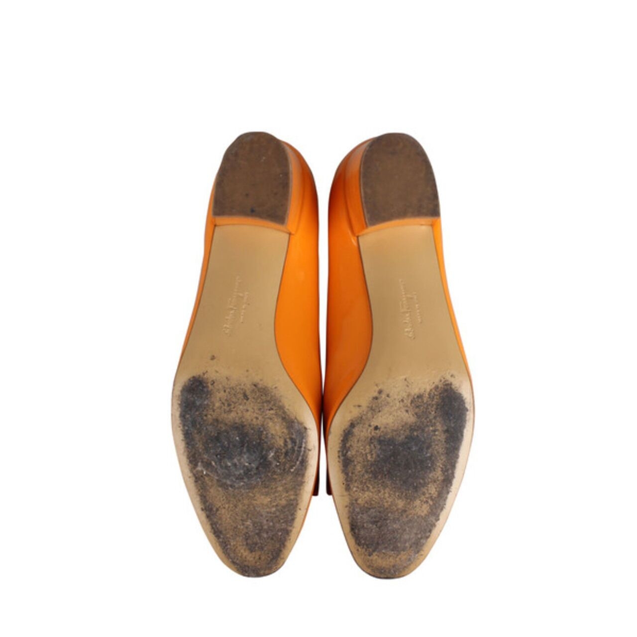 Salvatore Ferragamo Miss Vara Mid Heels in Orange