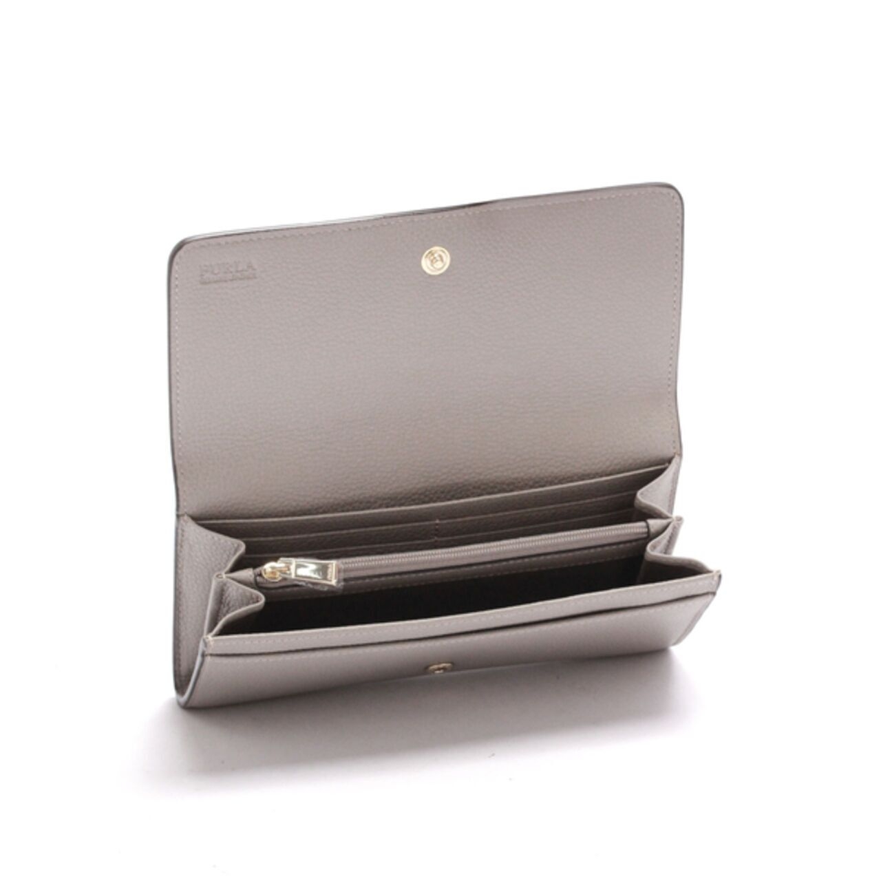 Furla Grey Flap Long Wallet