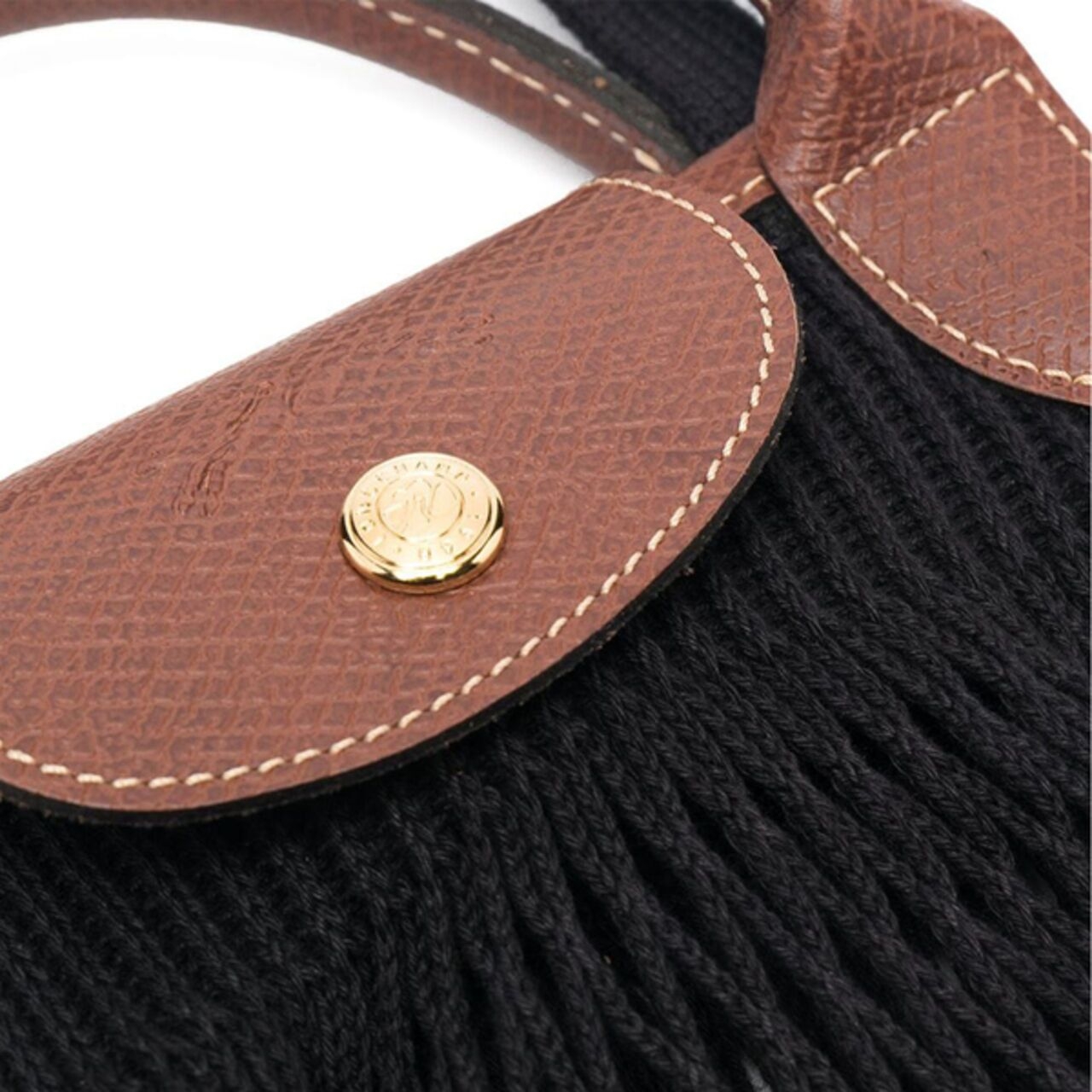 Longchamp Le Pliage Filet Top Handle Bag Black