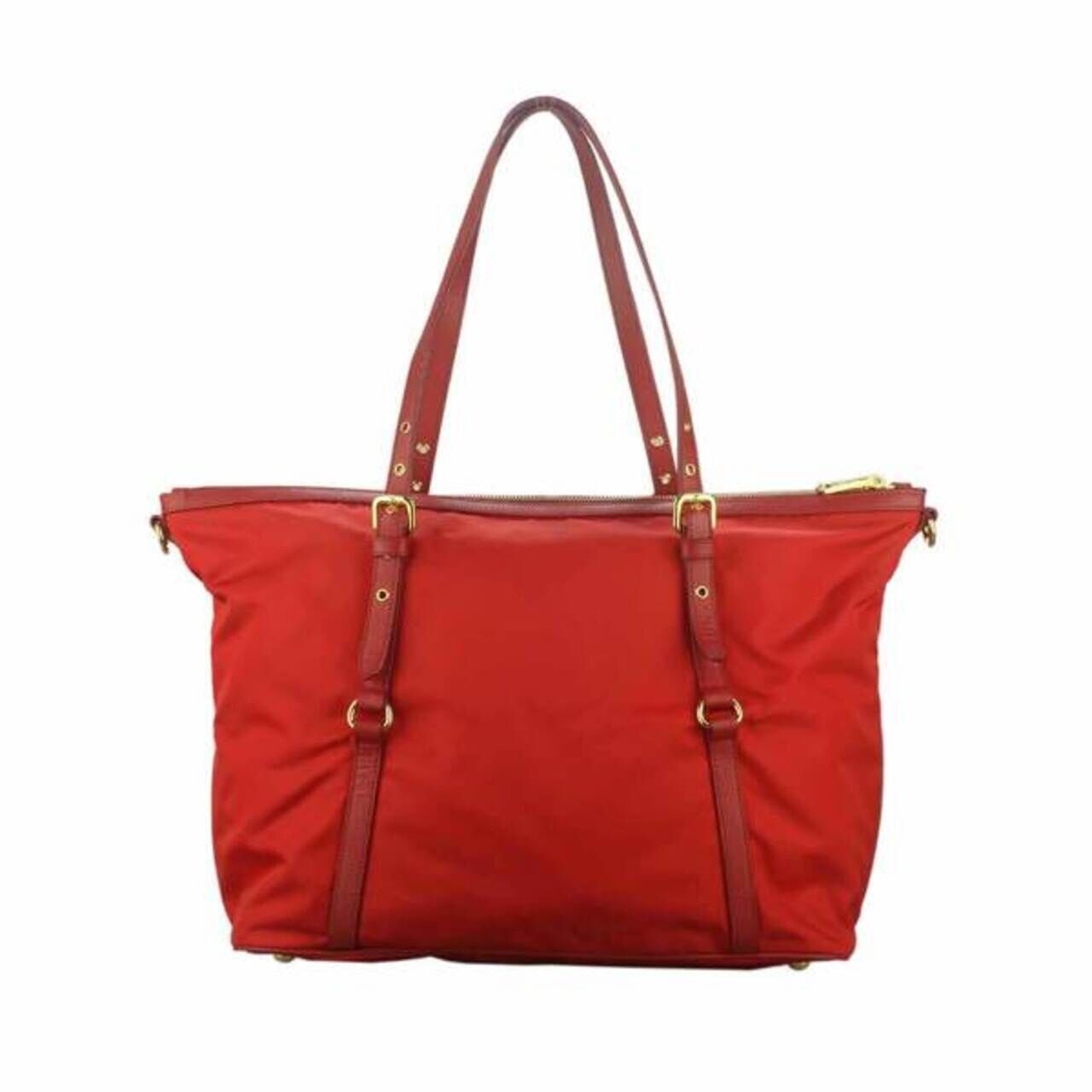 Prada Tessuto Nylon Tote in Red