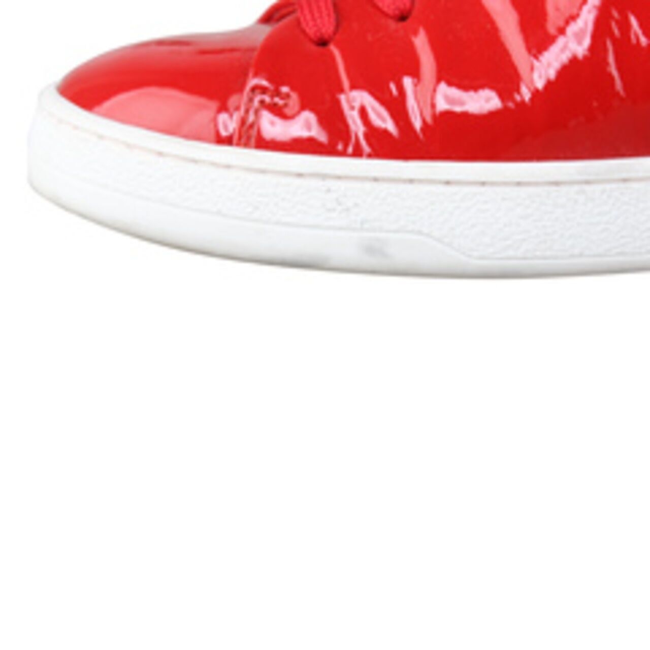Louis Vuitton Red Patent Calfskin Frontrow Sneakers