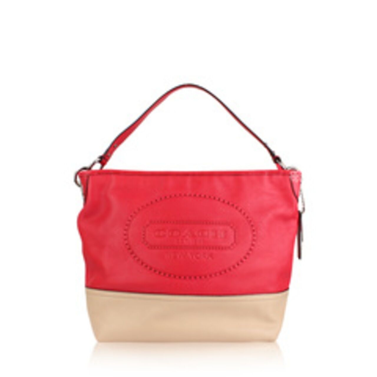 Coach Bicolor Calf Leather Satchel