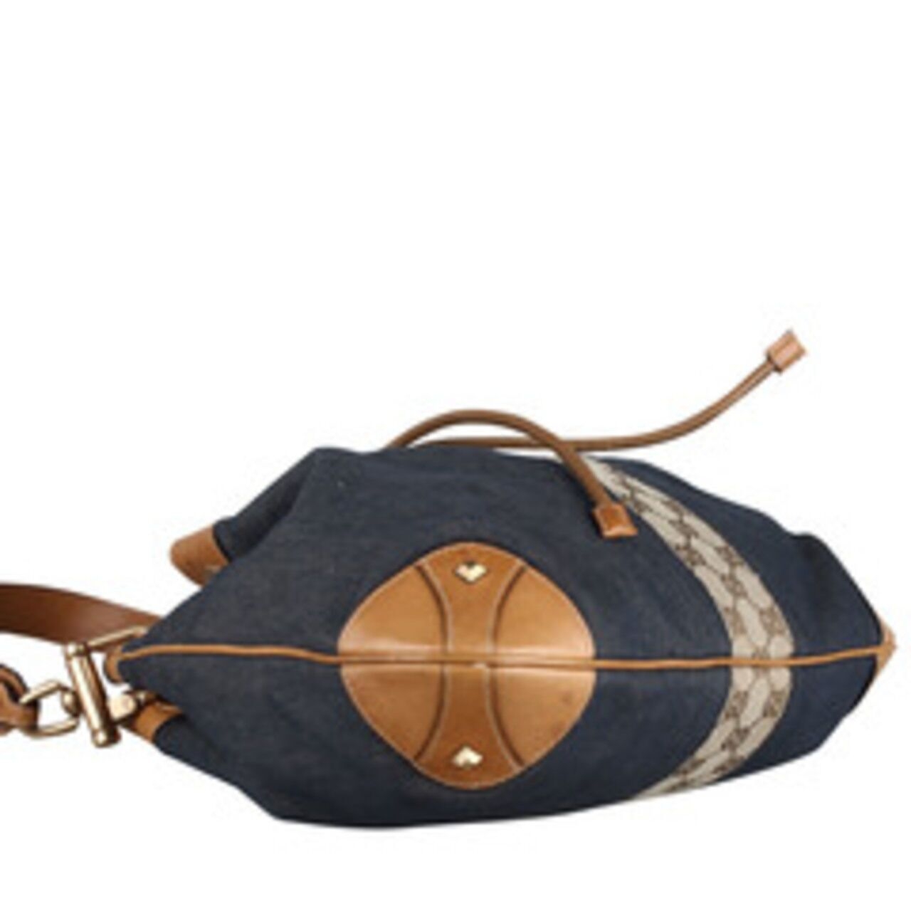 Gucci Denim Studded Vintage Evening Ghw Shoulder Bag