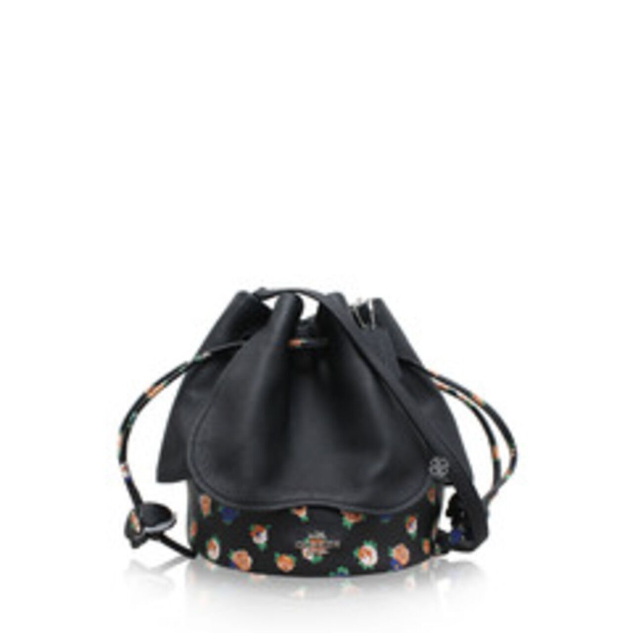 Coach Floral Mix Printed Leather Petal Sling Bag