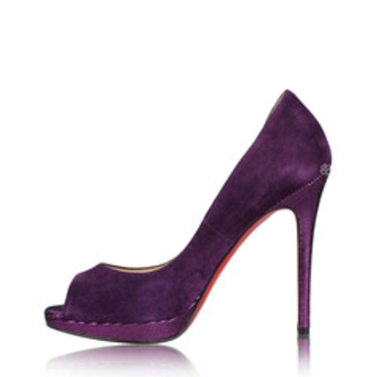 Christian Louboutin Yolanda 120mm Purple Suede Pumps Heels